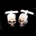 UD - Black-Diamond Skull Cufflinks at Louis