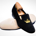 UD - Embroidered Velvet Slippers