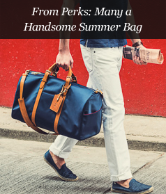 From Perks: Many a Handsome Summer Bag