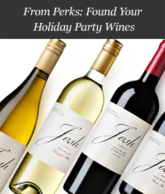 From Perks: Found Your Holiday Party Wines