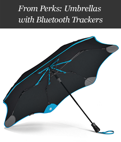 From Perks: Umbrellas with Bluetooth Trackers