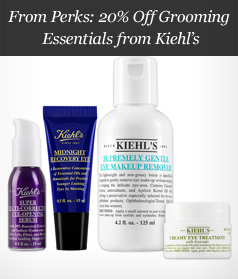 From Perks: 20% Off Grooming Essentials from Kiehl's