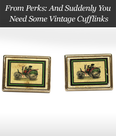 From Perks: And Suddenly You Need Some Vintage Cufflinks