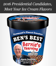 2016 Presidential Candidates, Meet Your Ice Cream Flavors