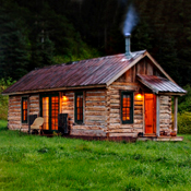 UD - A Log Cabin. With a Private Hot Spring.