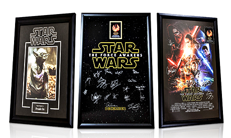 Signed Star Wars Memorabilia