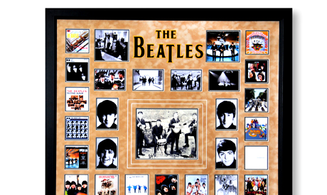 Signed Beatles Display