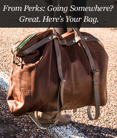 From Perks: Going Somewhere? Great. Here's Your Bag.