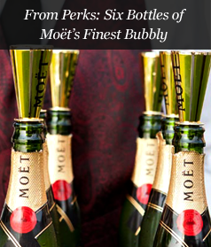 From Perks: Six Bottles of Moët's Finest Bubbly