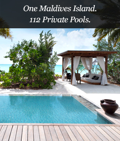 One Maldives Island. 112 Private Pools.