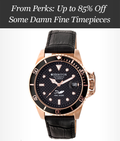 From Perks: Up to 85% Off Some Damn Fine Timepieces