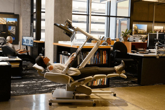 A New Horizontal Desk For Lying Down On The Job Good Luck