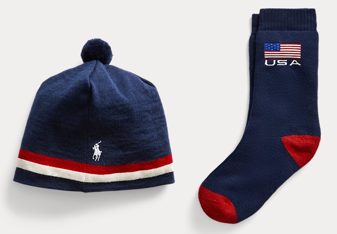 Ralph Lauren team usa beanie and socks