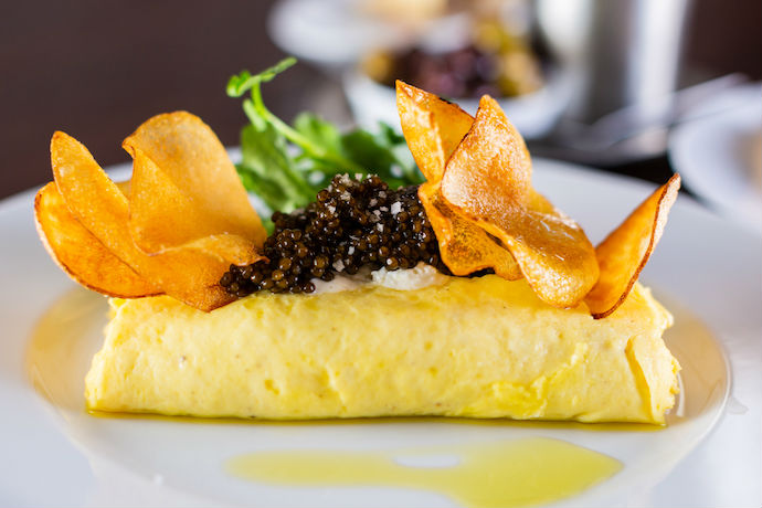 Potato Chip Omelet at Cathedrale, NYC