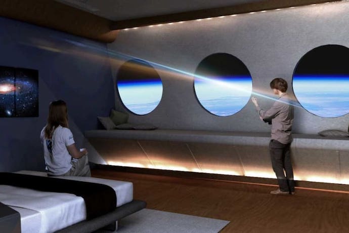 space voyager hotel room