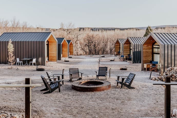 yonder escalante cabins and fire pit
