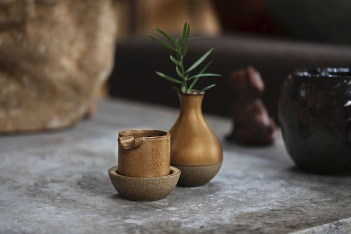 houseplant ash tray and vase