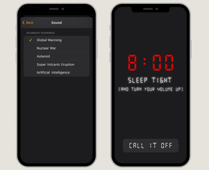 doomsday alarm clock app
