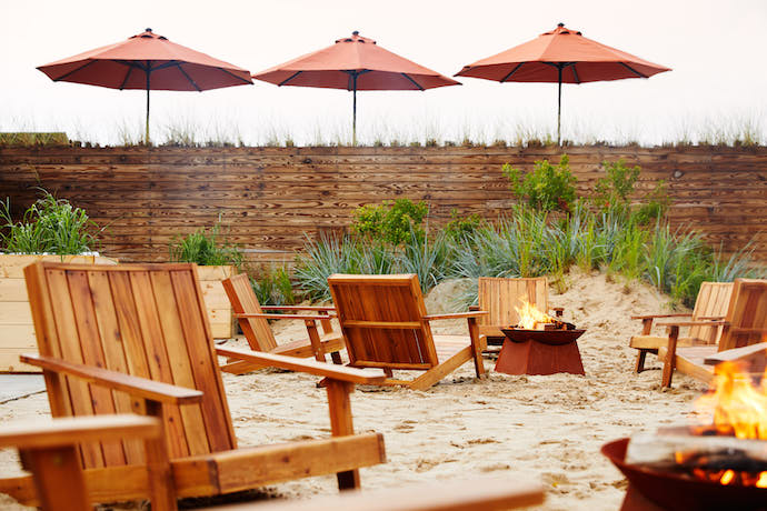 marram montauk fire pits on beach