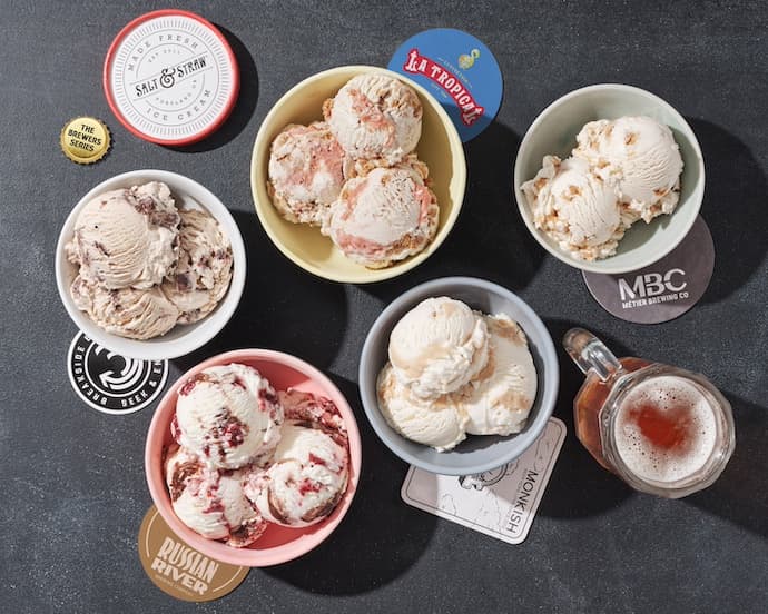 salt & straw brewer's series ice creams