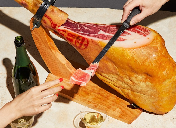 mercado famous whole iberico ham leg