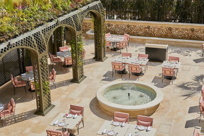 Airelles Château de Versailles outdoor dining