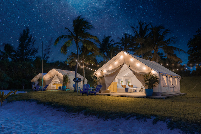 Atlantis Paradise Island marine life camping adventure tents