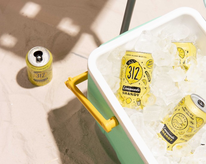 goose island lemonade shandy in a cooler