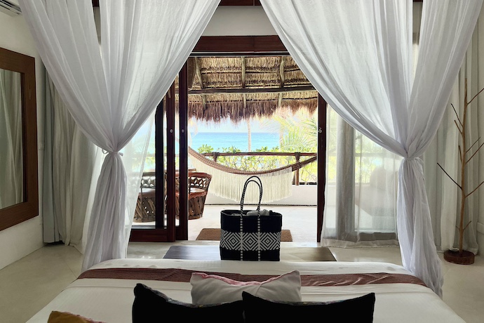 a guest room at The Beach Tulum hotel