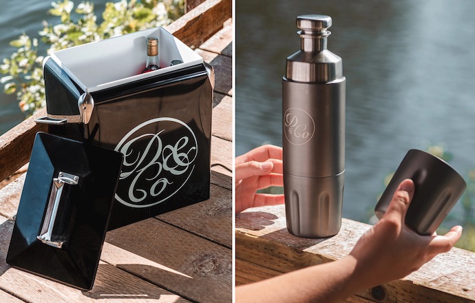 Death & Co. cooler and flask
