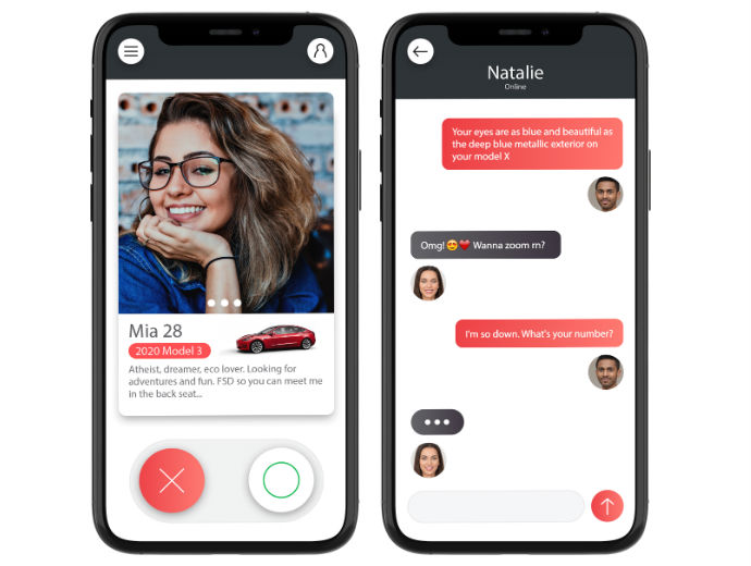 Tesla Dating app