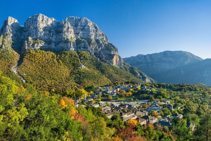 village of papingo in grece