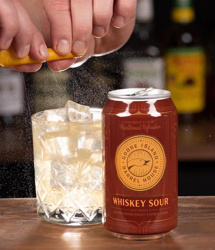 goose island whiskey sour canned cocktail