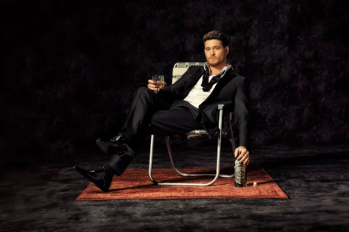 michael buble with Fraser & Thompson whiskey