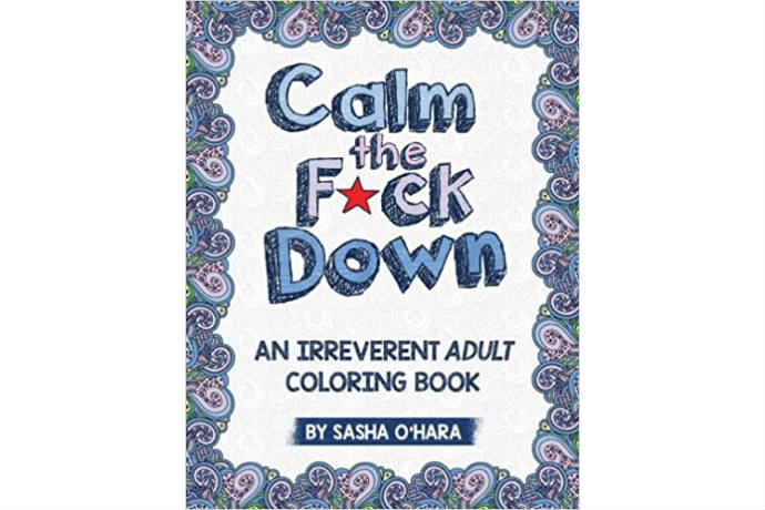 calm the f*ck down coloring book