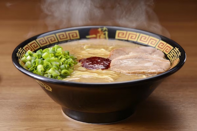 a bowl of ichiran tonkotssu ramen