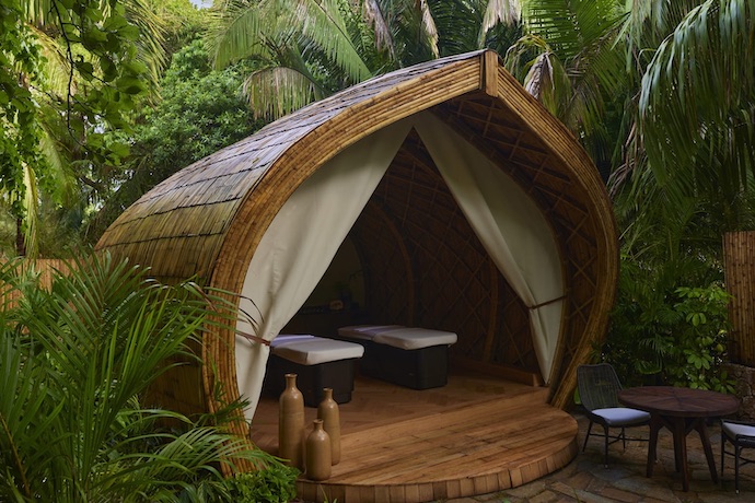 spa pods at naviva resort