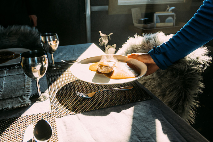 White Desert wolf's fang dining