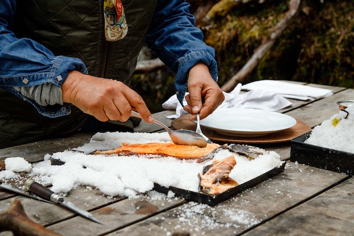 francis mallmann salt-baked trout