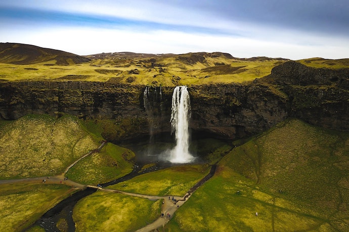 iceland waterfall