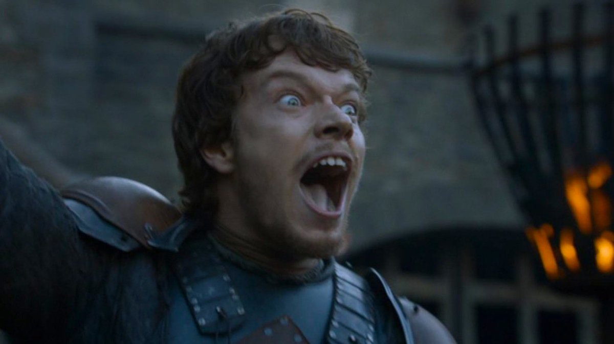 Theon Greyjoy crazy eyes