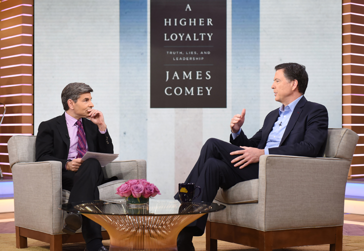 James Comey George Stephanopoulos Higher Loyalty Trump