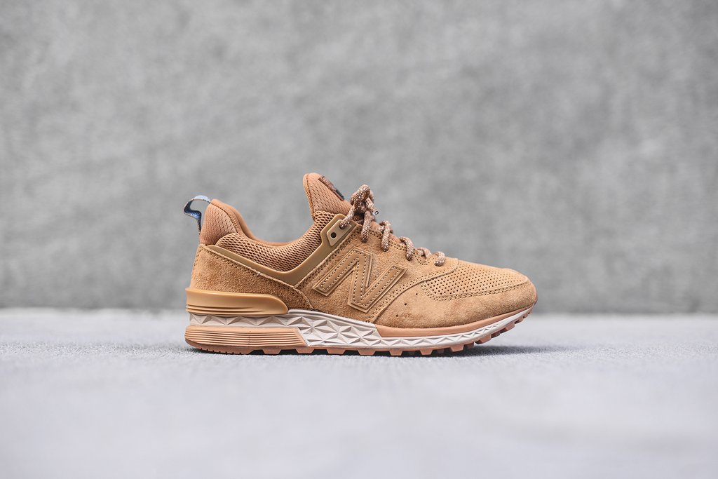 new balance 574 wheat brown