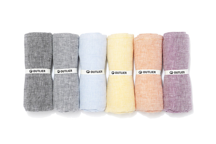 Outlier grid linen towel hot sale