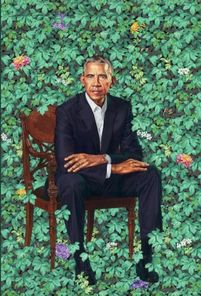 Kehinde Wiley's portrait of President Barack Obama