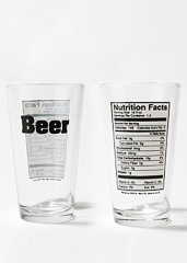 UD - Beer Nutrition Glasses