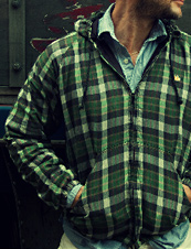 Burkman bros sale green plaid jacket