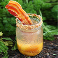 Moonshine in a Mason Jar. With Bacon.