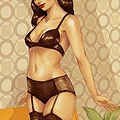 Drink 'n' Stick Pinup Wine Labels