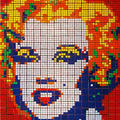 Elvis, in Rubik’s Cubes